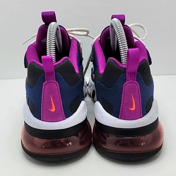 Nike | Air Max 270 React Kinetic Green/Purple Sneakers | WMS 6.5 - Picture 4 of 9